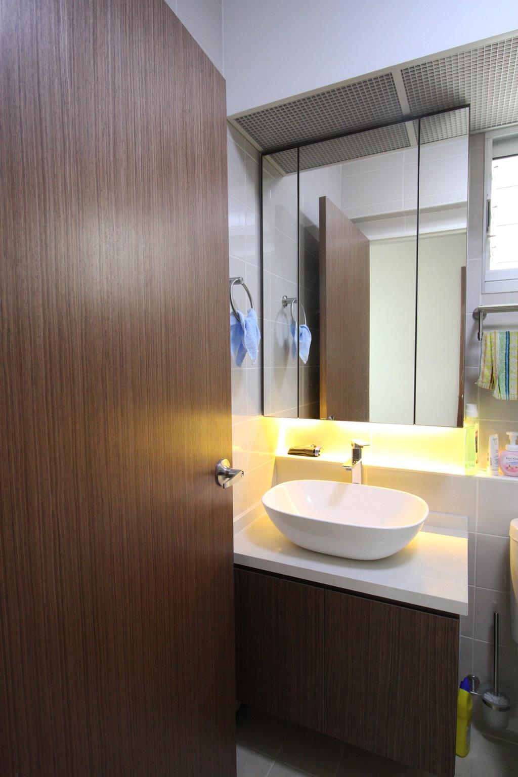 Contemporary, HDB, Bathroom, Yishun Avenue 1 (Block 432B), Interior Designer, ChanInteriors, Sink, Indoors, Interior Design, Room