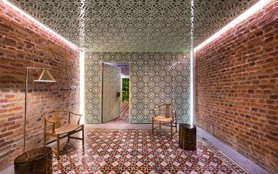 Loke Thye Kee Residences, Ministry of Design, Eclectic, Landed, Brick, Chair, Furniture, Tile