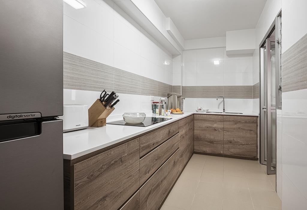 Minimalist, HDB, Kitchen, Upper Serangoon Crescent (Block 473C), Interior Designer, Weiken.com