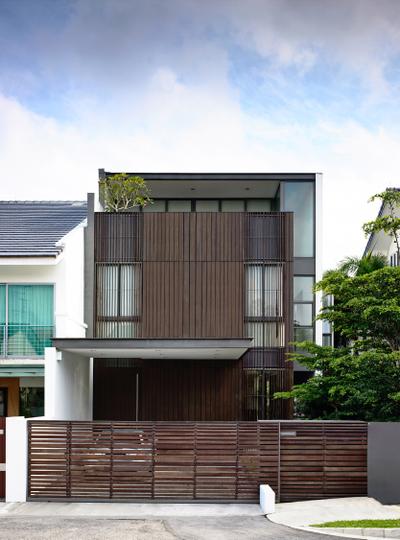 Eng Kong Gardens, HYLA Architects, Contemporary, Landed, Flora, Jar, Plant, Planter, Potted Plant, Pottery, Vase, Building, House, Housing, Villa, Conifer, Tree, Yew, Balcony