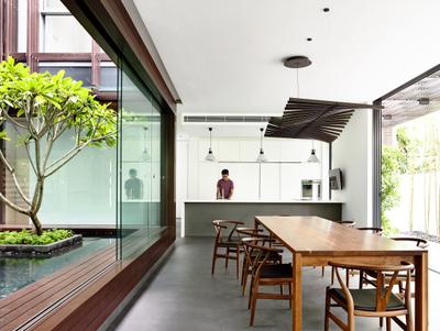 Greenbank Park, HYLA Architects, Contemporary, Kitchen, Landed, Dining Table, Furniture, Table, Flora, Jar, Plant, Potted Plant, Pottery, Vase, Gutter, Dining Room, Indoors, Interior Design, Room