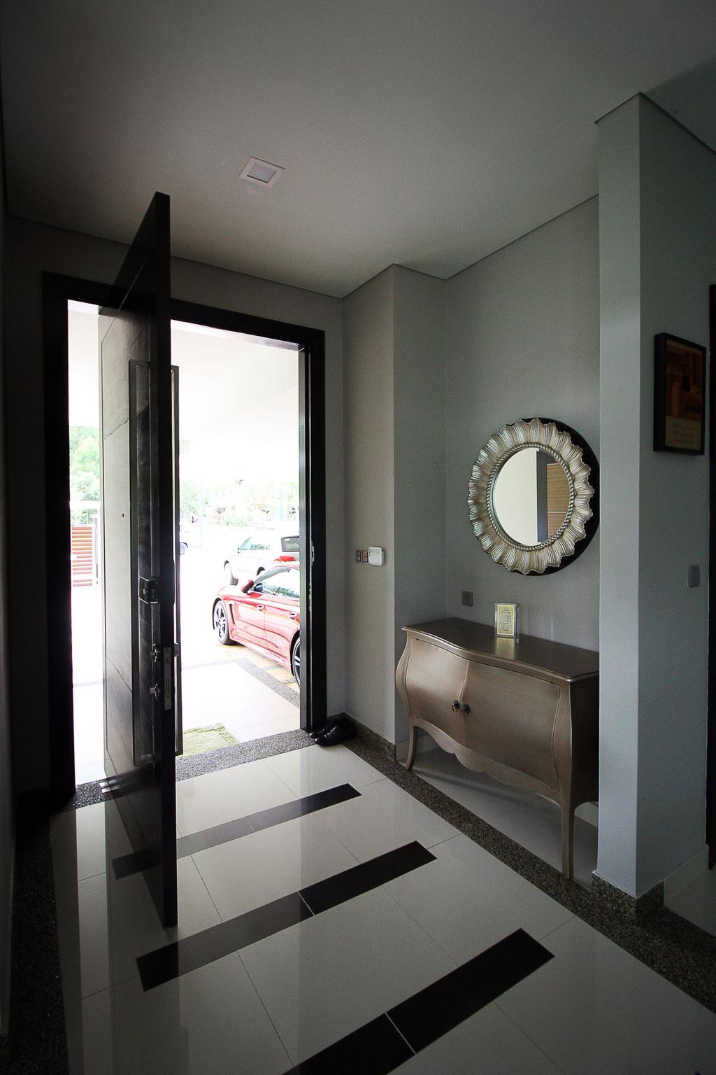 Contemporary, Landed, Forte, Bukit Jelutong, Interior Designer, EA Alam Reka, Eclectic, Minimalist, Indoors, Interior Design, Door, Folding Door