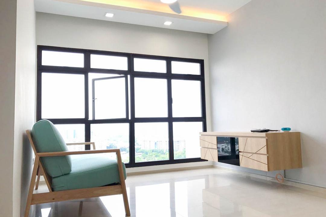 Clementi Avenue 3 (Block 462), 9 Creation, Minimalist, Contemporary, Living Room, HDB, Chair, Furniture, Sideboard, Reception, Reception Desk, Table