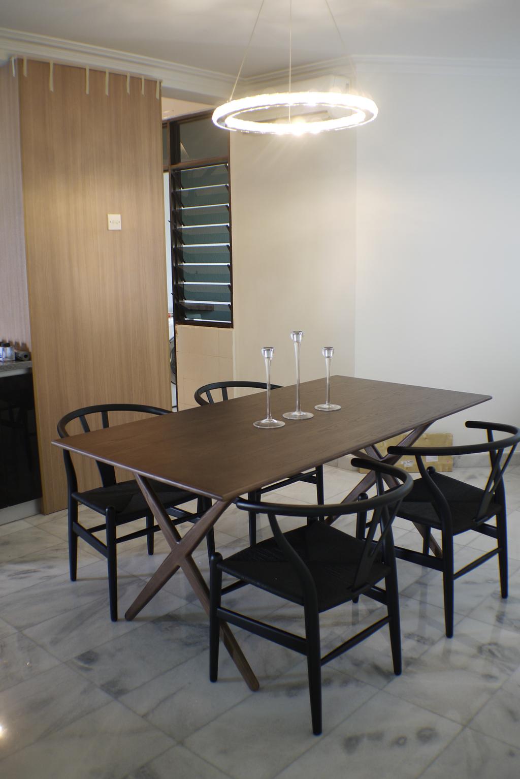 Contemporary, Condo, Dining Room, Marina Tower (Tanjung Bungah), Interior Designer, Minterior Project Sdn Bhd, Chair, Furniture, Dining Table, Table, Conference Room, Indoors, Meeting Room, Room, Glass, Interior Design