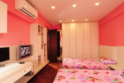 Bedok North Avenue 3, G'Plan Design, Traditional, Bedroom, HDB, Kids Room, Kids Room, Pink Wall, Girls Room, Children