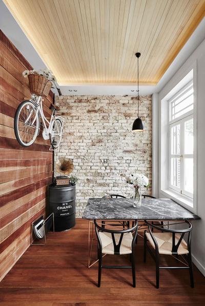 Icon Interior Showroom, Icon Interior Design, Eclectic, Dining Room, Commercial, Architecture, Building, Skylight, Window, Bicycle, Bike, Transportation, Vehicle, Brick
