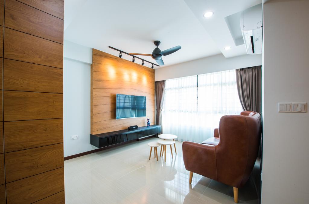 Contemporary, HDB, Living Room, Yishun Avenue 4, Interior Designer, Glamour Concept, Chair, Furniture, Dining Table, Table, Indoors, Interior Design, Building, Housing