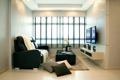 Punggol Central, Jubilee Interior, Modern, Living Room, HDB, Chair, Furniture, Indoors, Office, Couch, Interior Design