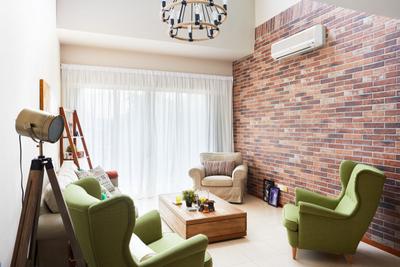Seletar Spring, The Local INN.terior 新家室, Minimalist, Living Room, Condo, Couch, Furniture, Indoors, Interior Design, Room, Chair, Armchair, Dining Room