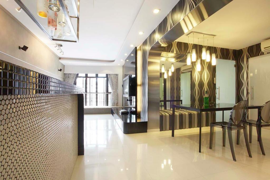 Traditional, HDB, Dining Room, Boon Keng, Interior Designer, Free Space Intent, Corridor