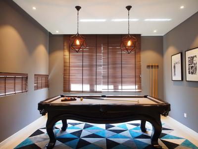Canary Residence, Sachi Interiors, Contemporary, Landed, Grand Piano, Leisure Activities, Music, Musical Instrument, Piano, Billiard Room, Furniture, Indoors, Pool Table, Room, Table, Curtain, Home Decor, Window, Window Shade, Dining Room, Interior Design