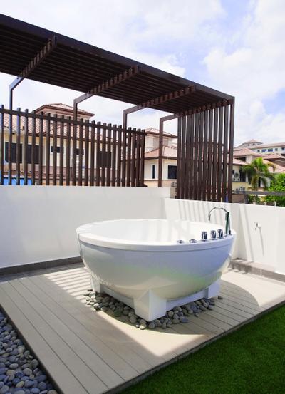 Canary Residence, Sachi Interiors, Contemporary, Bathroom, Landed, Sink, Architecture, Building, Convention Center, Bowl, Mixing Bowl