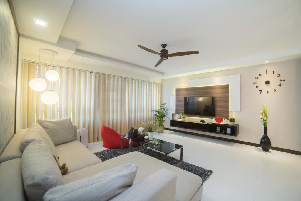 Modern, HDB, Living Room, Punggol Field (Block 259C ), Interior Designer, Juz Interior, Couch, Furniture, Indoors, Interior Design, Room