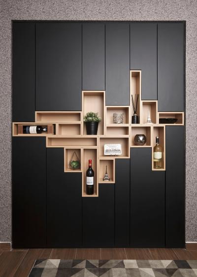 Compassvale Mast (Block 216D), Juz Interior, Scandinavian, Living Room, HDB, Collage, Poster, Diagram, Floor Plan, Plan