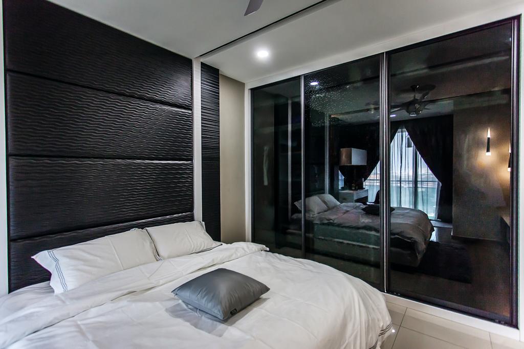 Modern, Condo, Bedroom, Shinvilla, Interior Designer, Zeng Interior Design Space, Bed, Furniture
