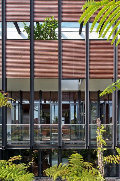 Toh Heights, Kite Studio Architecture, Contemporary, Garden, Landed, Plants, Glass, Wood, Facade, Exterior, Ventilations, Vents, Porch