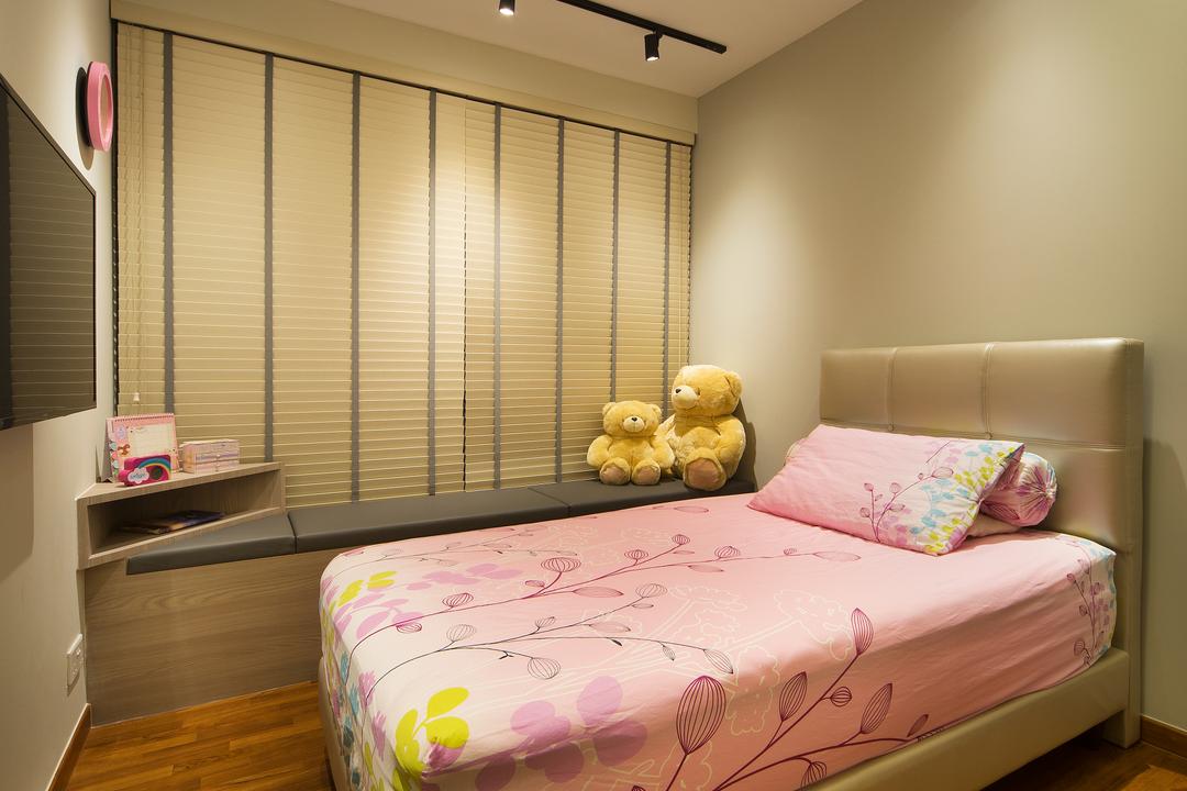 Skypark Residence, Form & Space, Transitional, Condo, Teddy Bear, Toy, Bed, Furniture, Bedroom, Indoors, Interior Design, Room