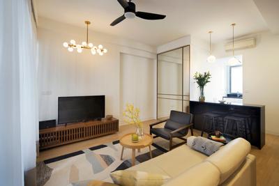 De Centurion @ Tanjong Rhu Road, Fuse Concept, Industrial, Condo, Flora, Jar, Plant, Potted Plant, Pottery, Vase, Propeller, Couch, Furniture, Indoors, Room, Waiting Room, Electronics, Entertainment Center