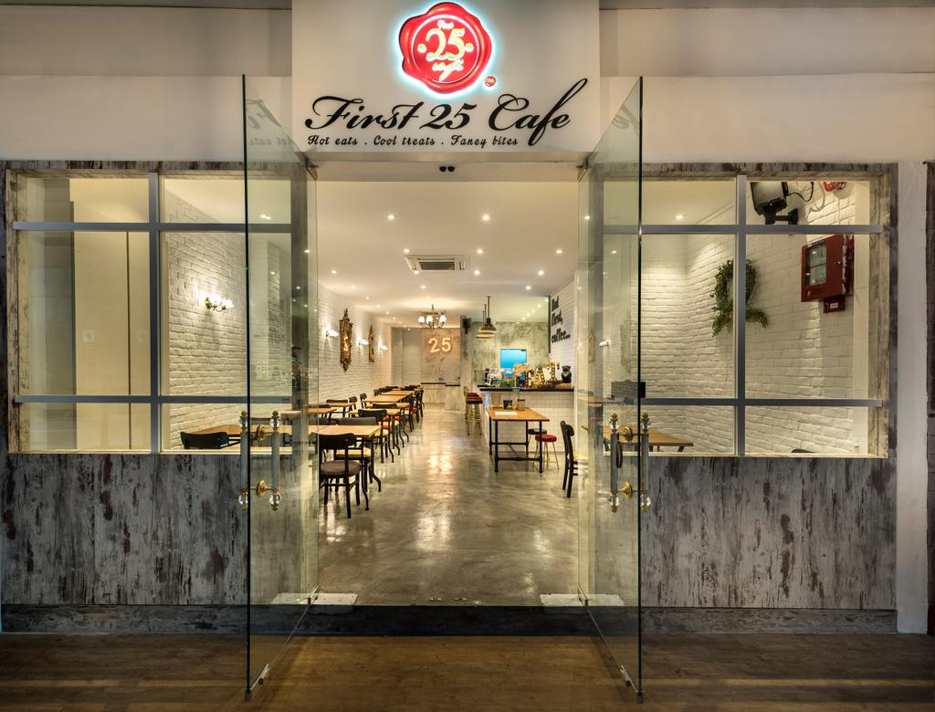 First 25 Cafe, Commercial, Interior Designer, D5 Studio Image, Industrial