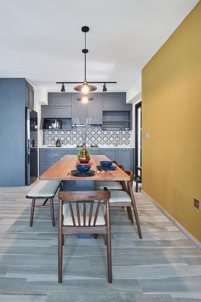 Ang Mo Kio Street 44, Charlotte's Carpentry, Contemporary, Dining Room, HDB, Indoors, Interior Design, Room, Dining Table, Furniture, Table, Chair, Tabletop