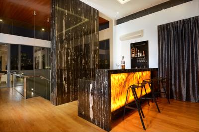 Wilkinson Road, The Orange Cube, Modern, Landed, Bar Counter, Lounge Chairs, Wines, Stairs, Indoors, Interior Design, Hardwood, Wood