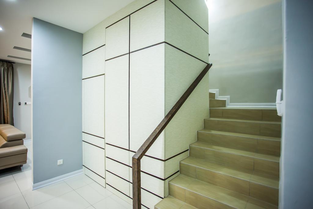 Traditional, Landed, Pearl Villa, Interior Designer, Zeng Interior Design Space, Stairs, Staircase, Banister, Handrail