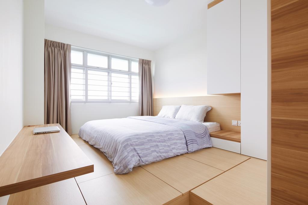 Modern, HDB, Bedroom, Joo Seng Road, Interior Designer, The Local INN.terior 新家室, Minimalist, Bed, Furniture
