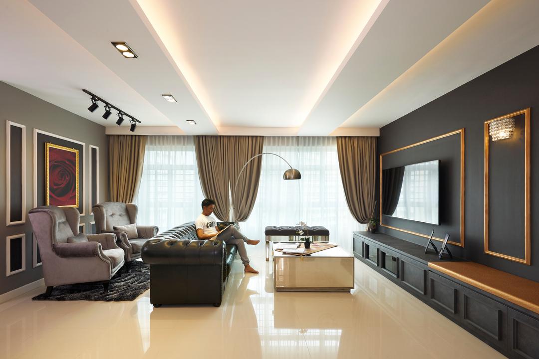 Yishun Street 51 (Block 505B), AC Vision Design, Contemporary, Living Room, HDB, Object Object