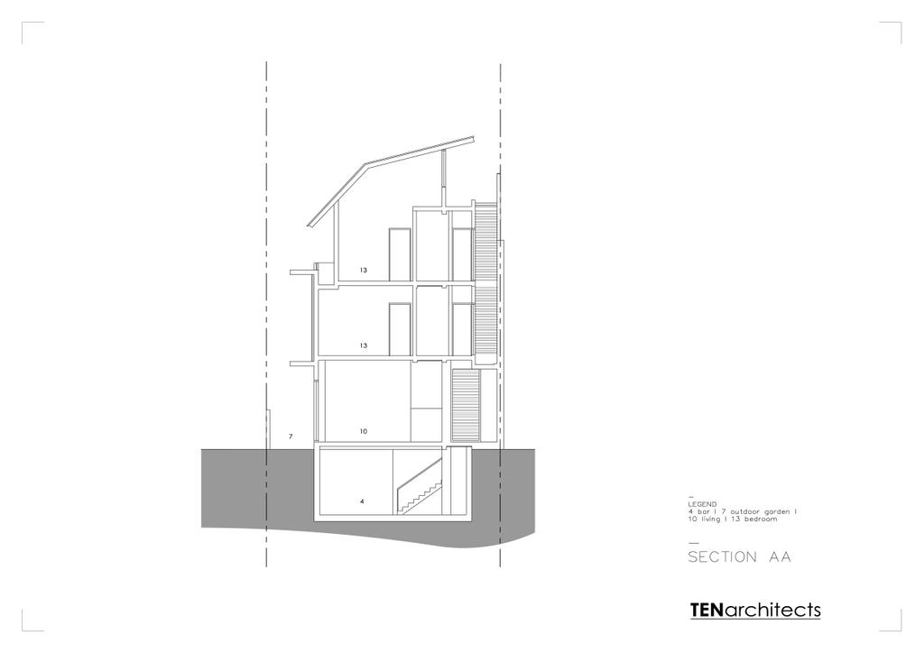 Contemporary, Landed, 32 Allamanda Grove, Architect, TENarchitects, Floor Plan, Diagram, Plan