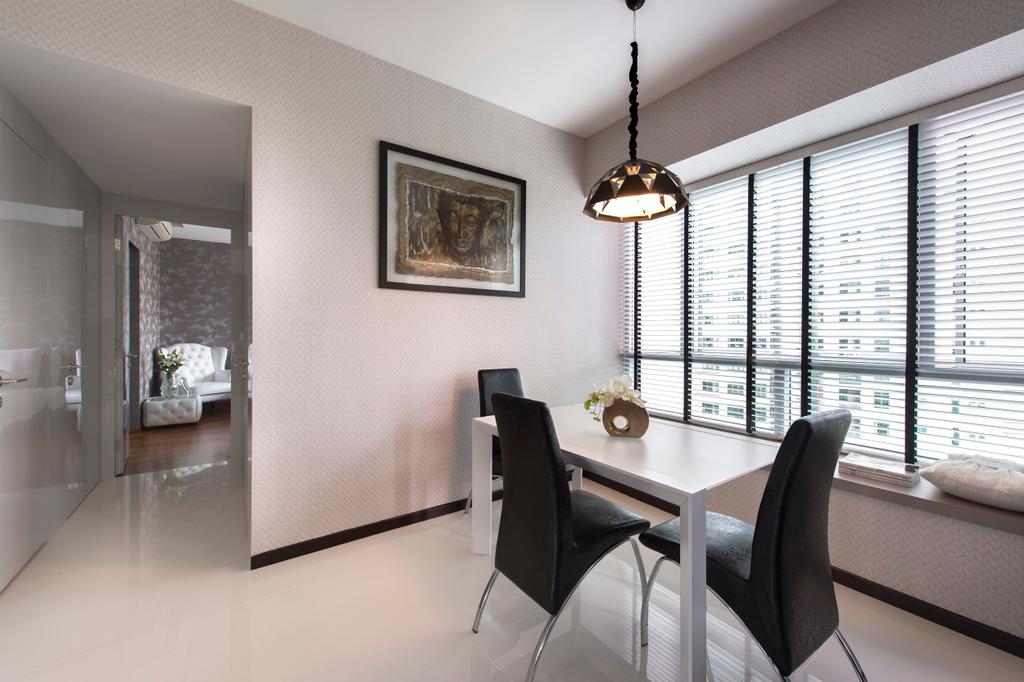 Modern, Condo, Dining Room, Domain 21, Interior Designer, D5 Studio Image, Chair, Furniture, Dining Table, Table, Indoors, Interior Design, Room, Plaque, Art, Art Gallery
