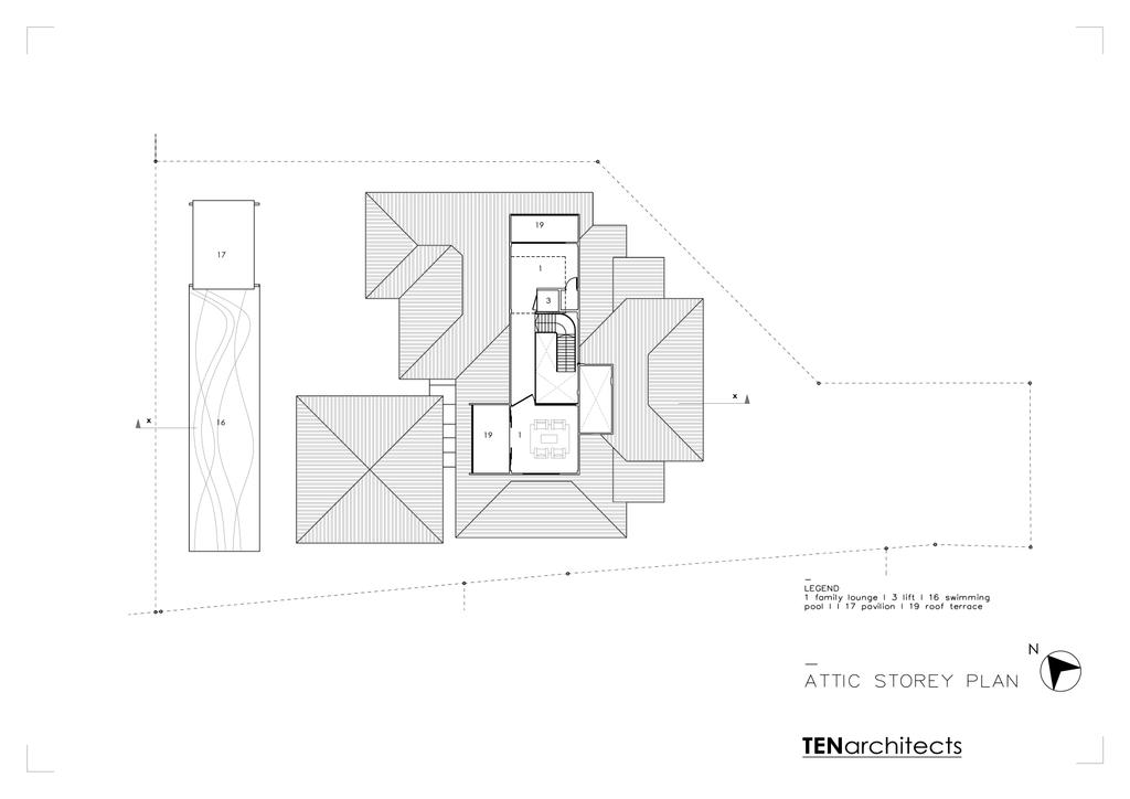 Modern, Landed, Bukit Sedap, Architect, TENarchitects, Floor Plan, Diagram, Plan