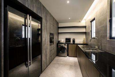 Latitude (Type B), Nevermore Group, Contemporary, Kitchen, Condo, Sink, Appliance, Electrical Device, Oven, Floor