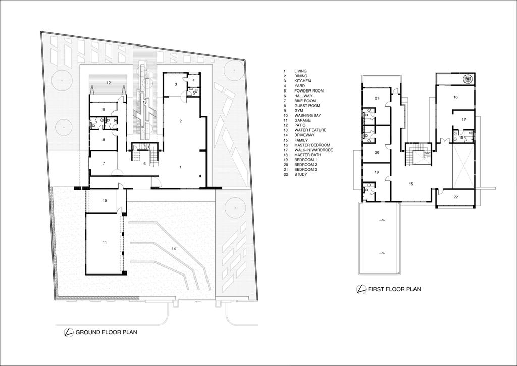 Modern, Landed, Haven @ Kulai, Architect, Code Red Studio, Floor Plan, Diagram, Plan