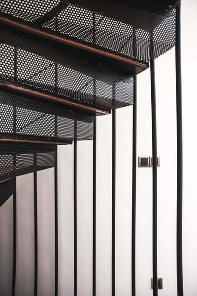 Haven @ Kulai, Code Red Studio, Modern, Landed, Staircase, Spiral Staircase, Lines