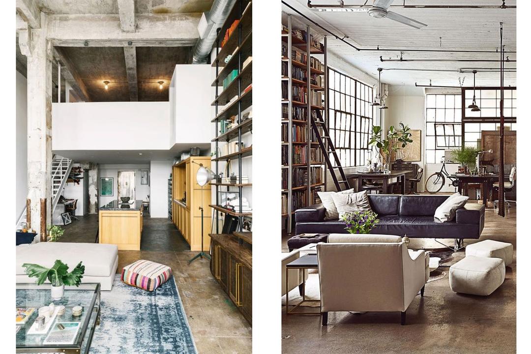 New York Loft Interior Style Design and Furniture