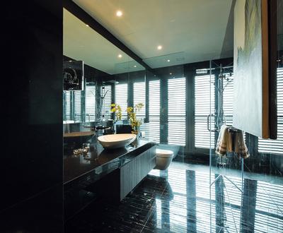 Setia Sky Residence, Kuala Lumpur, Hoe & Yin Design Studio, Contemporary, Bathroom, Condo, Sink, Pool, Water, Indoors, Interior Design, Room