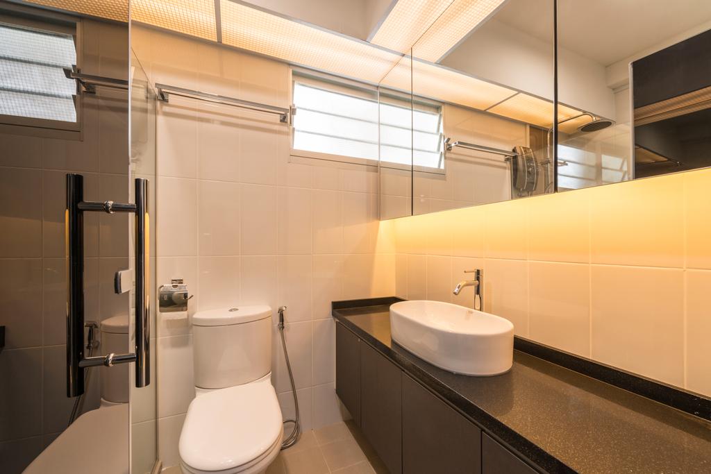 Modern, HDB, Bathroom, Upper Serangoon Crescent, Interior Designer, Fifth Avenue Interior, Indoors, Interior Design, Room, Toilet