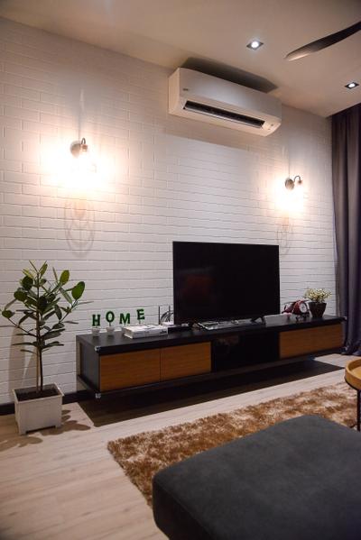 Aurora Residence, Puchong, RK Interior Studio, Modern, Condo, Flora, Jar, Plant, Potted Plant, Pottery, Vase, Indoors, Interior Design, Electronics, Lcd Screen, Monitor, Screen