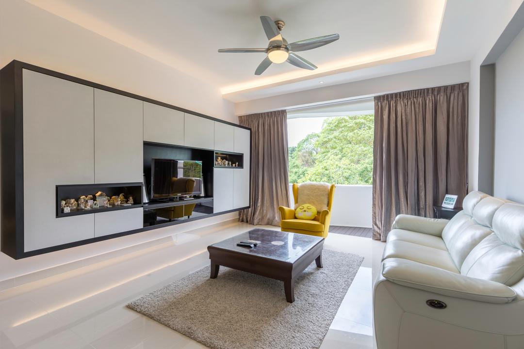 Upper Bukit Timah View, MET Interior, Modern, Living Room, Condo, Indoors, Interior Design, Chair, Furniture, Coffee Table, Table, Electronics, Entertainment Center