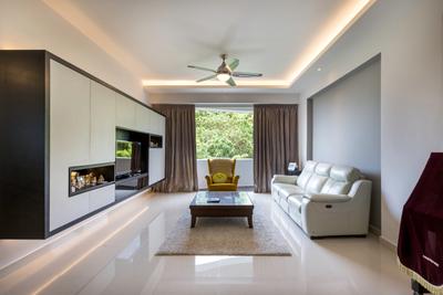 Upper Bukit Timah View, MET Interior, Modern, Living Room, Condo, Window, Indoors, Interior Design, Furniture, Coffee Table, Table, Wall