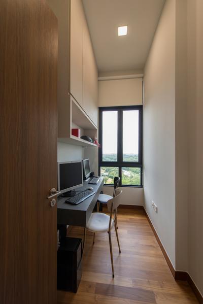 Eco Sanctuary, Forefront Interior, Modern, Study, Condo, HDB, Building, Housing, Indoors, Computer, Electronics, Laptop, Pc, Chair, Furniture