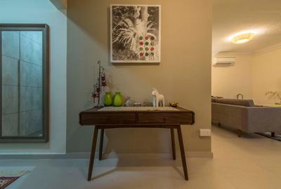 Simei Road (Block 157), Posh Living Interior Design, Scandinavian, Living Room, HDB, Table, Art Work, Sofa, Shelf