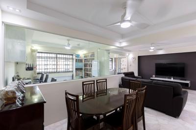 Tampines Street 33, PHD Posh Home Design, , Dining Room, , Chair, Furniture, Electronics, Entertainment Center, Home Theater, Dining Table, Table, Sink, Indoors, Interior Design, Room