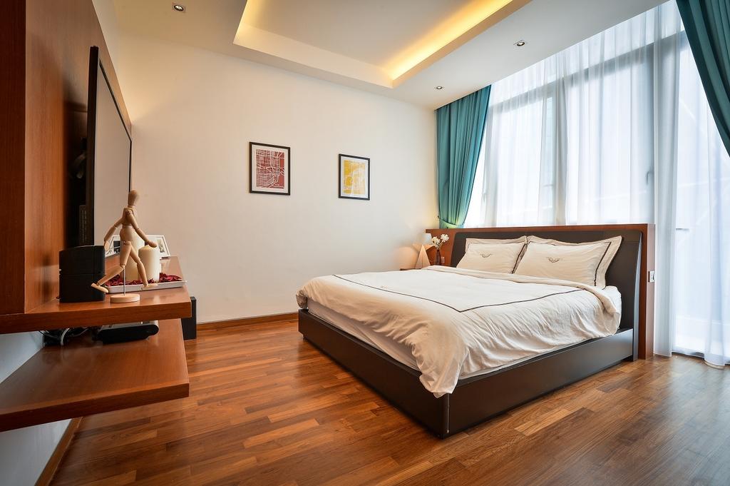 Contemporary, Condo, Bedroom, Damansara Heights, Interior Designer, Surface R Sdn. Bhd., Bed, Furniture