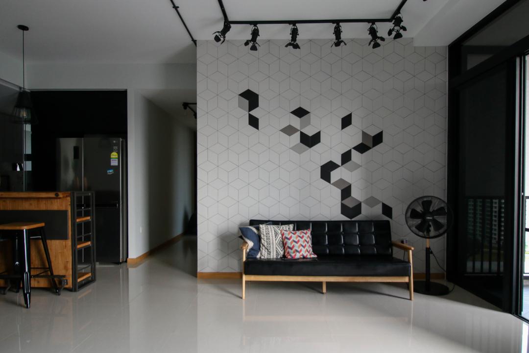 The Trilinq, Carpenters 匠, Contemporary, Eclectic, Living Room, Condo, Furniture, Studio Couch, Indoors, Interior Design