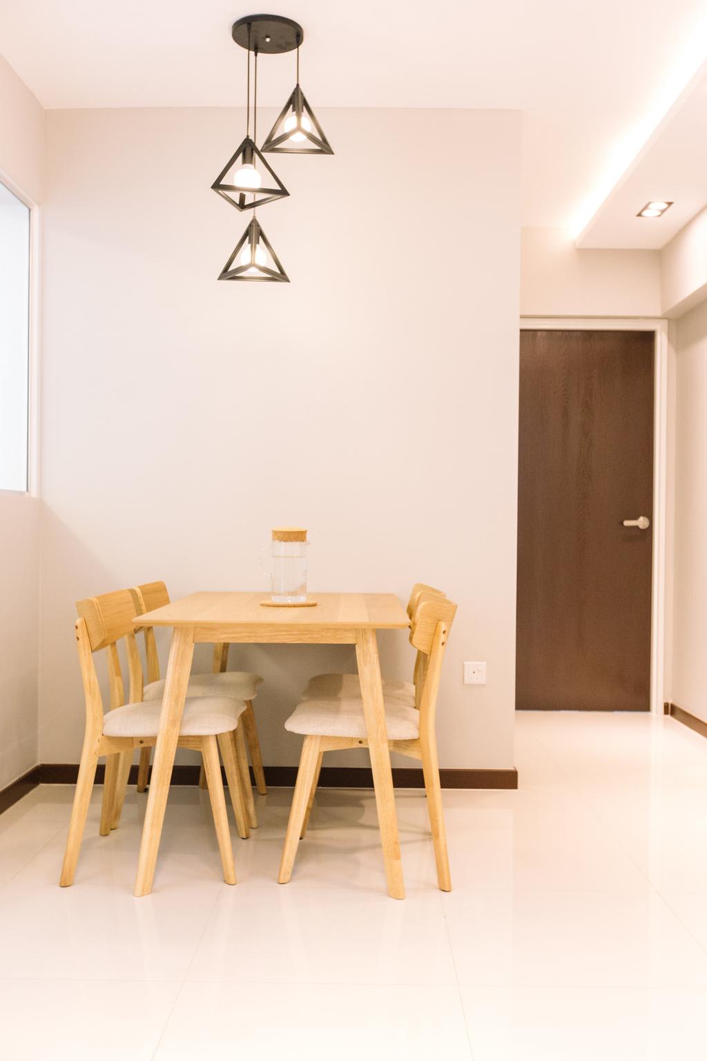 Modern, HDB, Dining Room, Yishun Ring Road, Interior Designer, 9's Interior, Chair, Furniture, Dining Table, Table, Indoors, Interior Design, Room, Molding