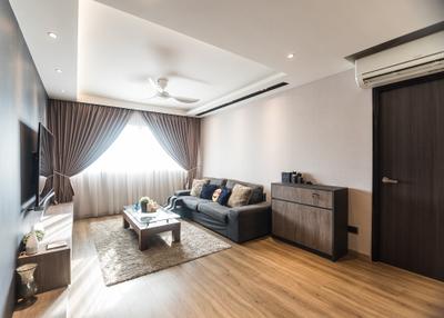 Pasir Ris Street 12, Mr Designer Studio, Minimalist, Living Room, HDB, Indoors, Interior Design, Flooring