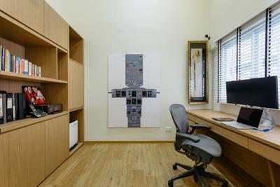 Sin Ming Avenue, Schemacraft, Contemporary, Study, HDB, Plywood, Wood, Chair, Furniture, Building, Housing, Indoors