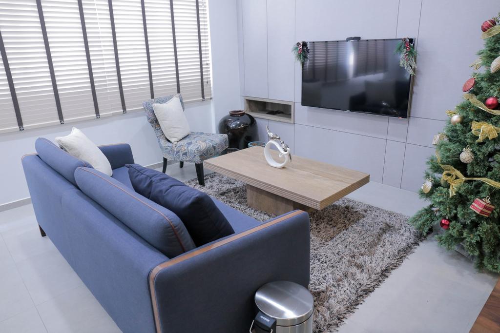 Minimalist, HDB, Living Room, Serangoon North (Block 506A), Interior Designer, Forefront Interior