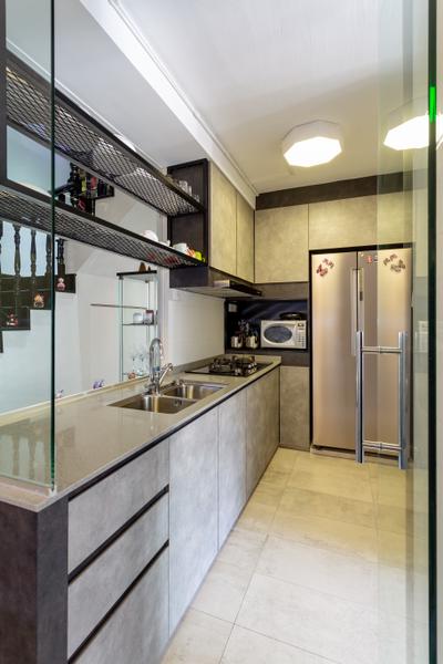Bishan Street 22, The Design Practice, Modern, Kitchen, HDB, Appliance, Electrical Device, Fridge, Refrigerator